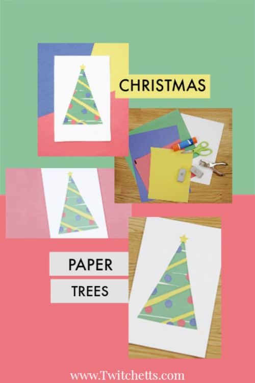 How to make an easy paper Christmas tree & build scissor skills