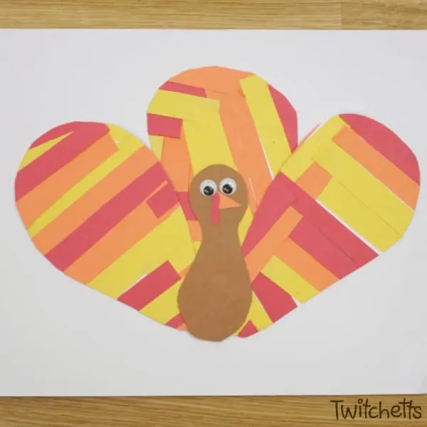 🦃 Simple Construction Paper Turkey Craft for November