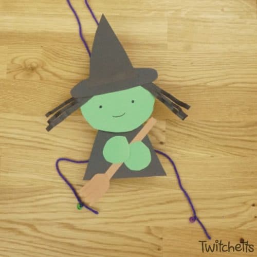 This paper witch craftivity is so much fun! Using simple supplies, your child will create a Halloween craft that can make their imagination fly.