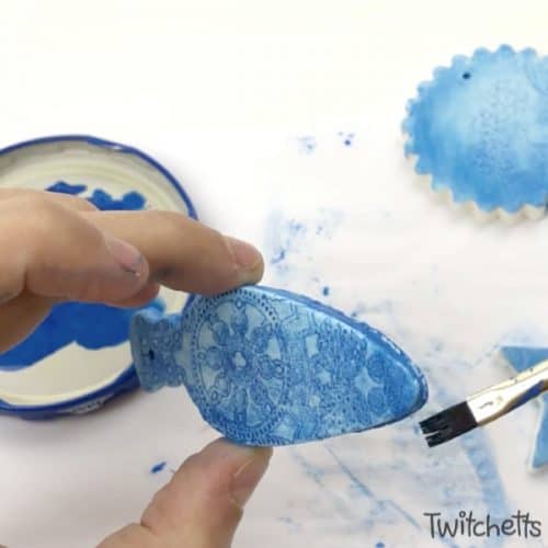 How to make air dry clay Christmas ornaments - Twitchetts
