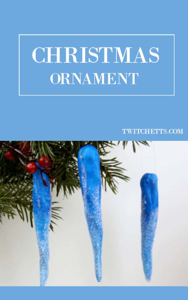 How to make fun icicle ornaments using air dry clay Twitchetts