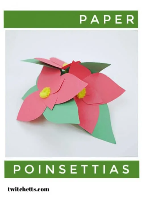 Construction Paper Poinsettias - Frugal Fun For Boys and Girls