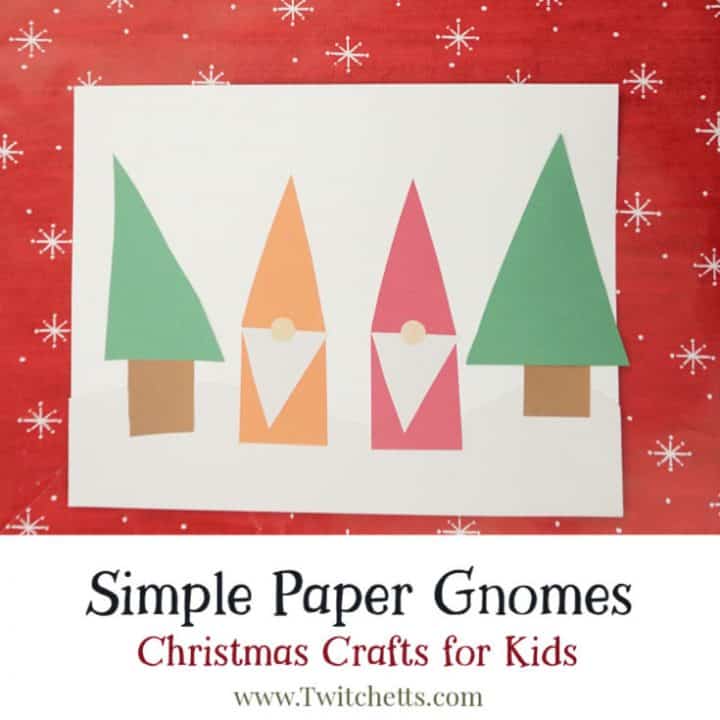 How to use shapes to make paper gnomes Twitchetts