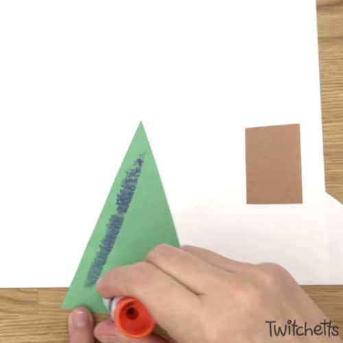 These easy paper gnomes use simple shapes to create. They are perfect for Christmas crafting, learning shapes, or just an afternoon of fun! Plus they use construction paper, which is one of our favorite craft supplies! #papergnomes #christmasgnomes #shapecraft #constructionpaper #gnomeactivity #craftsforkids #christmascraft #classroom #toddler #preschool #twitchetts