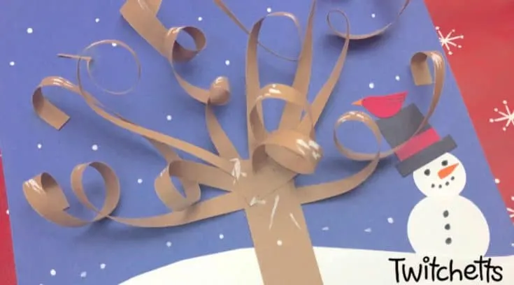 3D winter craft for children - DIY ART PINS