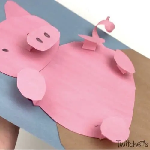 Download How To Make A Fun 3d Paper Pig Craft For Kids Twitchetts