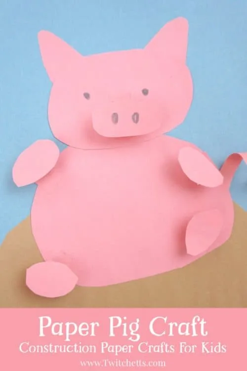 Download How To Make A Fun 3d Paper Pig Craft For Kids Twitchetts