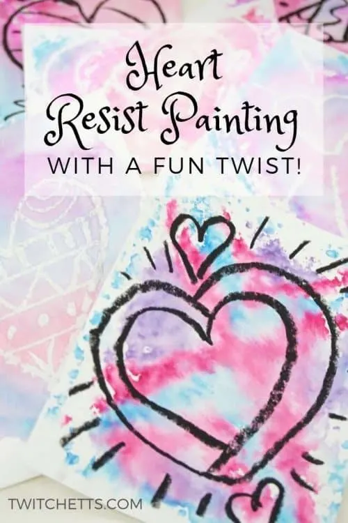 Easy Heart Painting Using Oil Pastels and Watercolour Paints - Messy Little  Monster