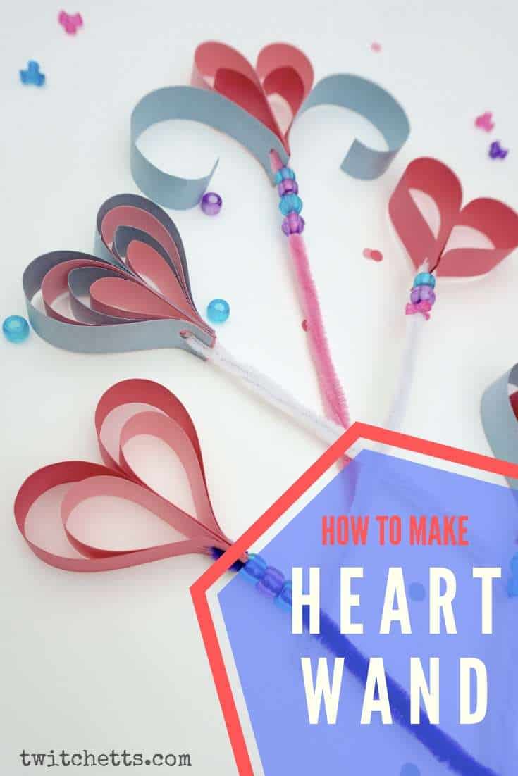How to make a cute construction paper heart wand Twitchetts