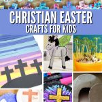 Images of Religious Easter crafts. Text reads "Christian Easter Crafts For Kids"