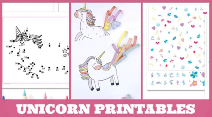 15 cute unicorn printables for kids coloring pages