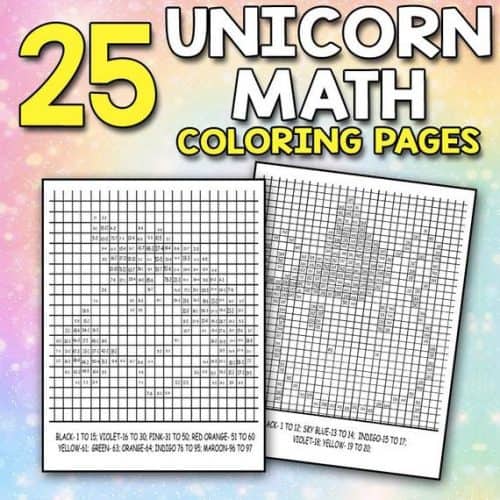 15 cute unicorn printables for kids. Coloring pages, templates, and more!