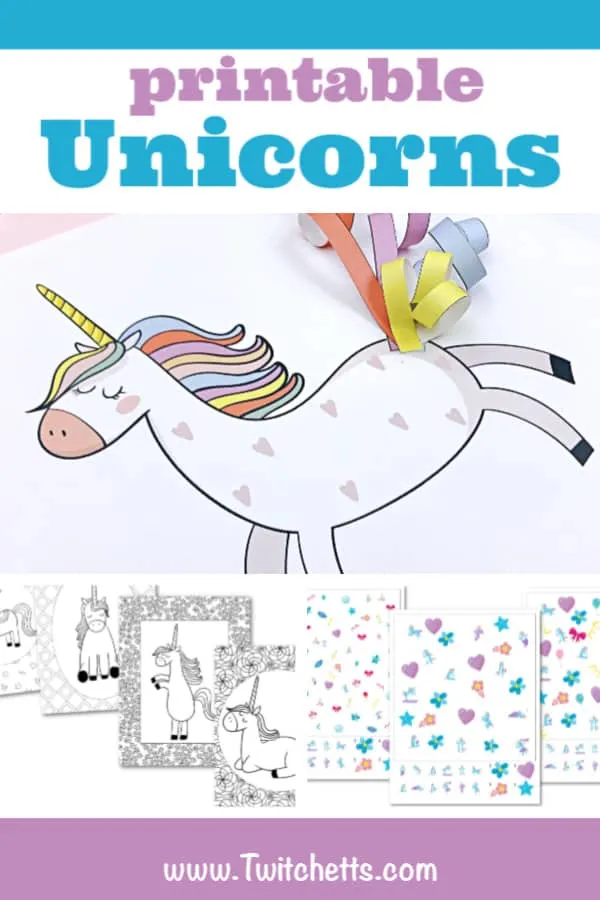 Unicorn craft activity: flower crown and free printables