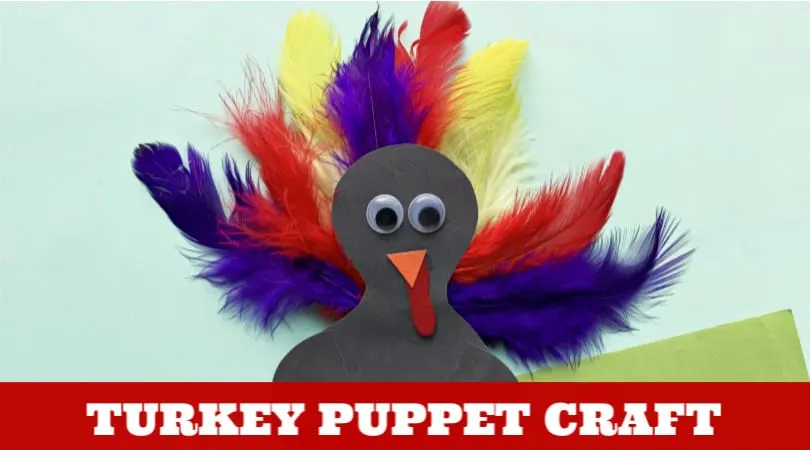 Create an easy paper turkey puppet craft with these step by step instructions