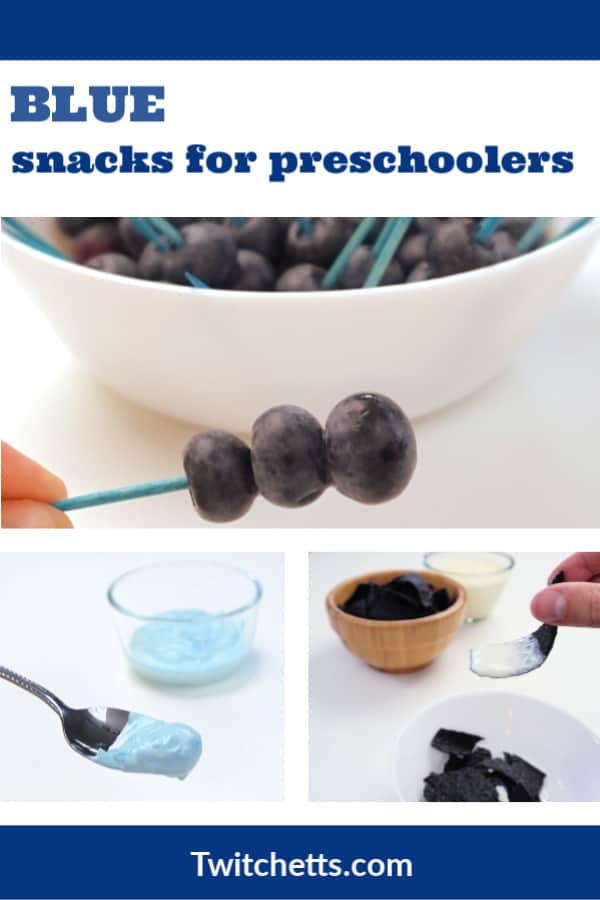 blue snacks for preschool