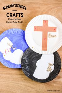 Resurrection paper plate craft, perfect for Sunday School (with template!)