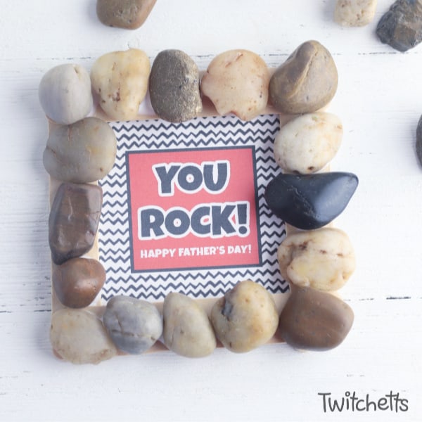 How to make a Father's Day Rock Frame
