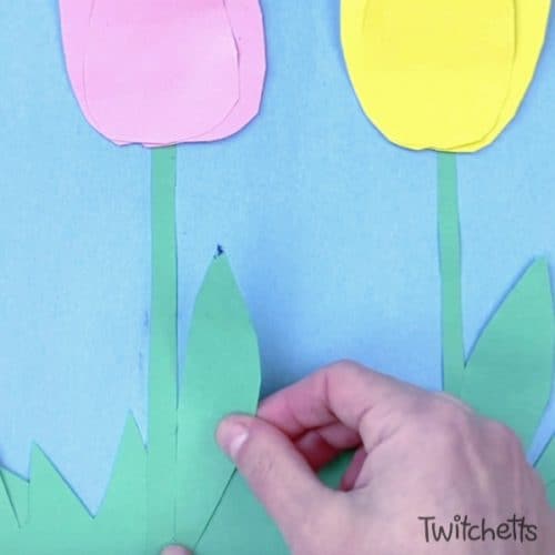 How to make easy construction paper tulips Twitchetts