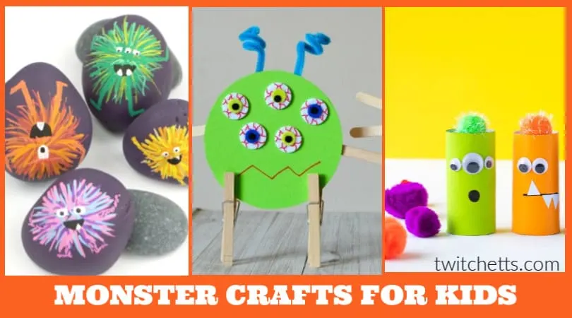 Fancy Monster Finger Paint Hand Prints - Fun with Mama