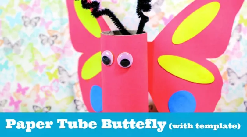 How to Make Toilet Paper Roll Butterfly - fun Spring craft for kids 