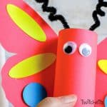 How to make a Toilet Paper Roll Butterfly with template - Twitchetts