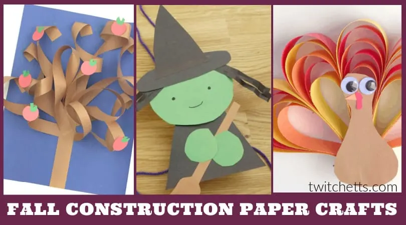 Create these easy fall construction paper crafts with your toddlers or preschoolers. These easy kids' crafts have basic supplies and simple instructions so that you can create them in your classroom or at your kitchen table.