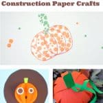 Create these easy pumpkin construction paper crafts with your toddlers or preschoolers. Each of these crafts is perfect for sneaking in fine motor skill building, scissor practice, or just to help learn about following instructions. Grab some orange paper and check out these fun fall crafts! #twitchetts #pumpkins #constructionpaper