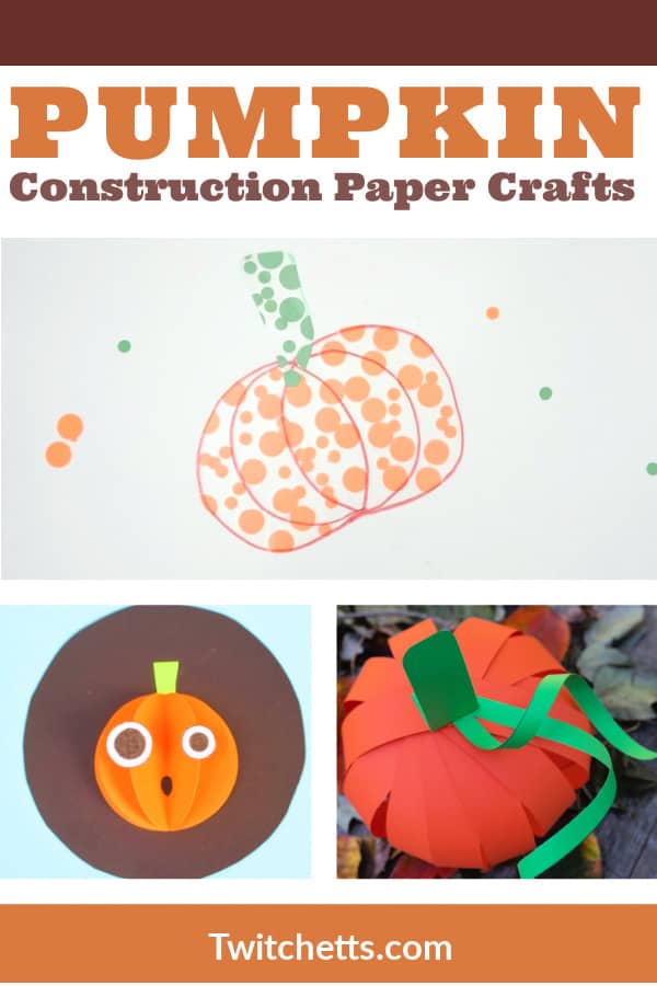 10 Easy pumpkin construction paper crafts for kids to make