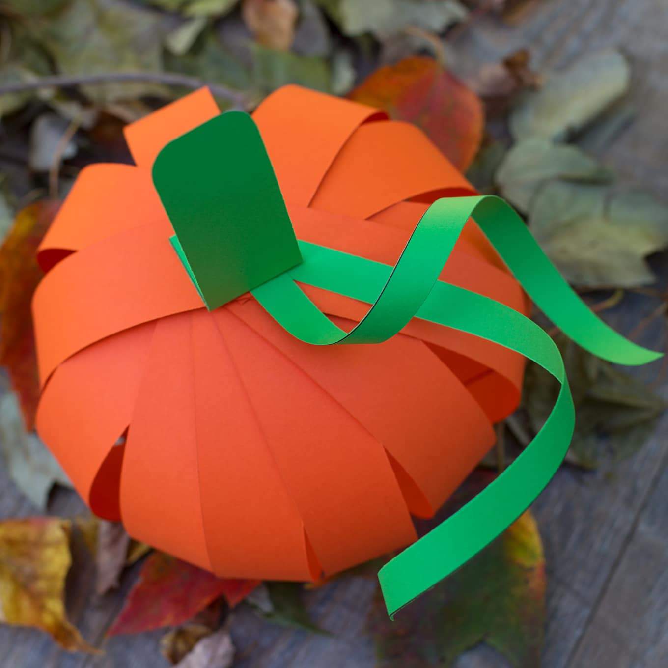 Pumpkin Paper Craft Template