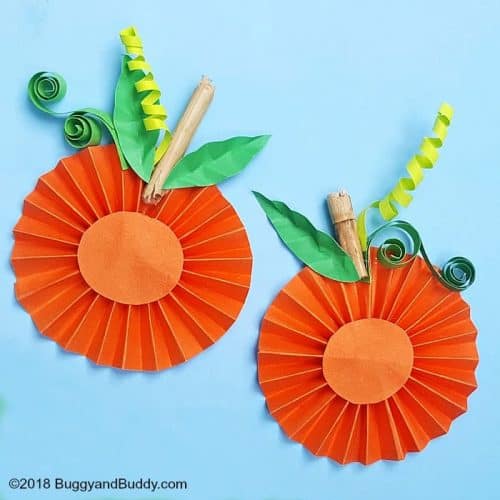 10 Easy pumpkin construction paper crafts for kids to make