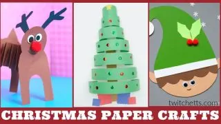 These easy construction paper Christmas crafts for kids are perfect for a classroom activity, holiday party, for kids to make as Christmas gifts, or any other holiday crafting need.