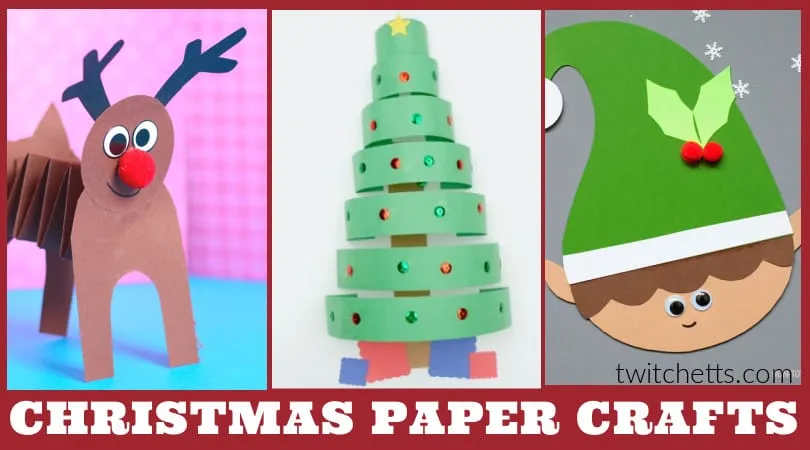 21 Easy Christmas Crafts with Construction Paper for Kids to Try