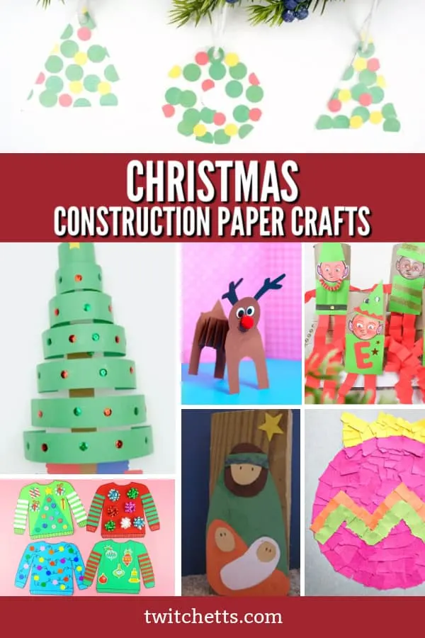 4 Fun Construction Paper Christmas Crafts for Kids