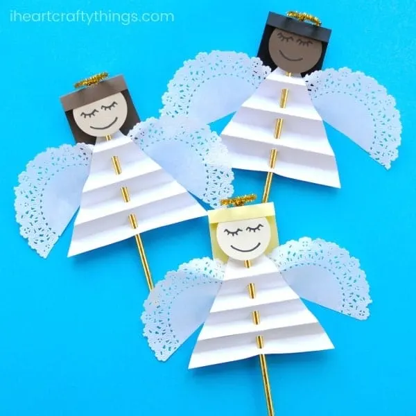 Easy Toilet Paper Roll Angel {Christmas Craft