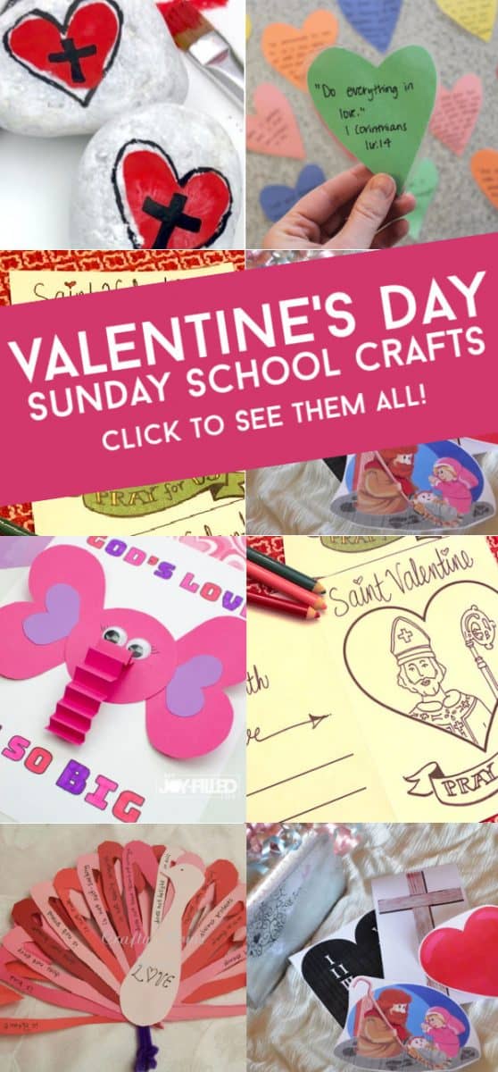 These easy Sunday School Valentine crafts for kids are the perfect way to show God's love this holiday. Choose a simple craft for to pair with your lesson plan or for some fun crafting at the kitchen table.