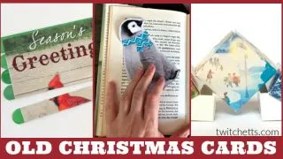 These easy crafts with old Christmas cards are a great way to recycle all the beautiful greeting cards that you receive during the holiday season. From unique Christmas ornaments to fun boredom busters. How will you repurpose your old cards?