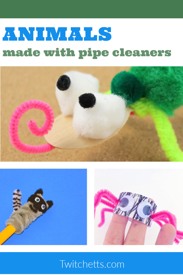 26 easy Pipe Cleaner Animals for kids to make - Twitchetts