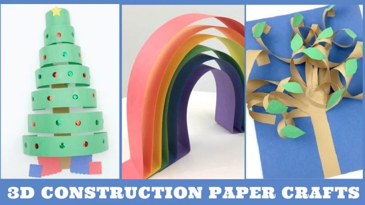 Images of 3d paper crafts. Text reads 