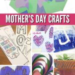 Images of Mother's day crafts. Text reads "Mother's Day Crafts"