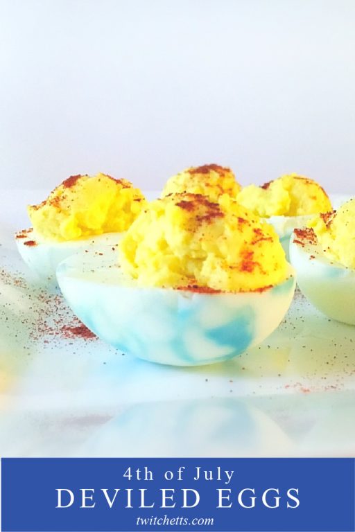 4th of July Deviled Eggs An easy twist to a classic.
