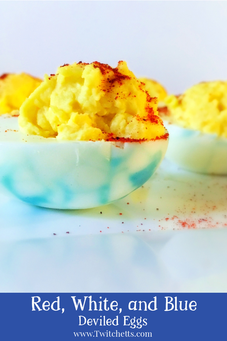 4th of July Deviled Eggs An easy twist to a classic.