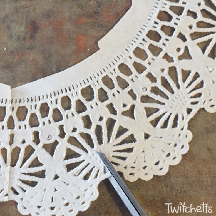 How to make paper doily flowers an easy rose craft Twitchetts