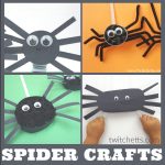 Images of spider crafts. Text Reads "Spider Crafts"