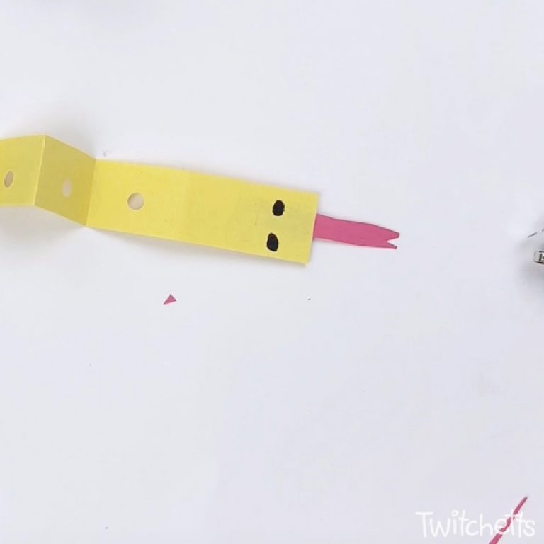 How to make a Construction Paper Snake Craft A primary colors activity