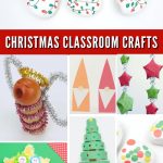 Christmas crafts. Text reads: "Christmas Classroom Crafts"