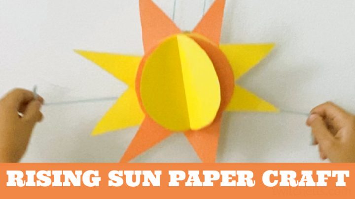 sun paper craft. Text Reads: 