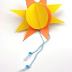 sun paper craft. Text Reads: "Sun Craft - Paper Sun Craftivity"