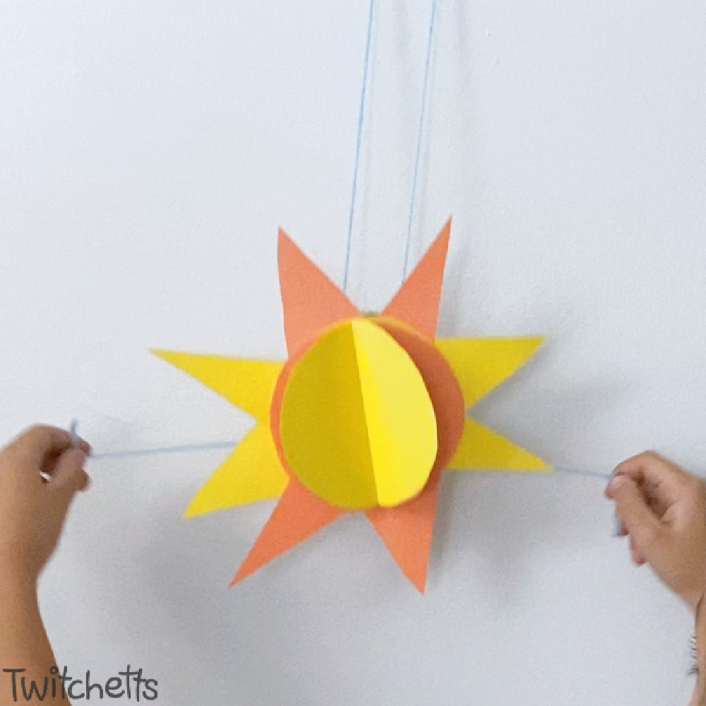 How to make a rising sun paper craft for kids - Twitchetts