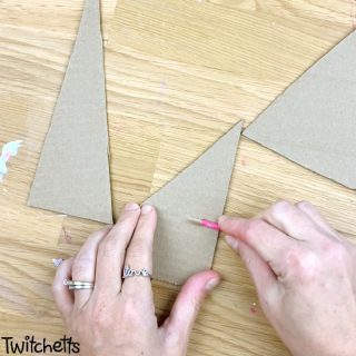 An Easy Triangle Craft for Preschoolers that uses Cardboard - Twitchetts