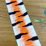 Tiger Bookmarks - Text reads "Year of the Tiger Craft - tiger bookmark"